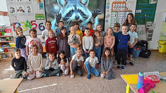 25 Kinder besuchen die Klasse 1b der Goetheschule in Rheinfelden. Klassenlehrerin ist Nathalie Bussohn.