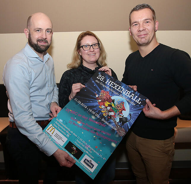 Sie wollen den Hexenball auf einen neuen Kurs bringen. Von links Olaf Degenkolbe, Yvonne Rottweiler und Bernd Majer. Sie bilden das ...
