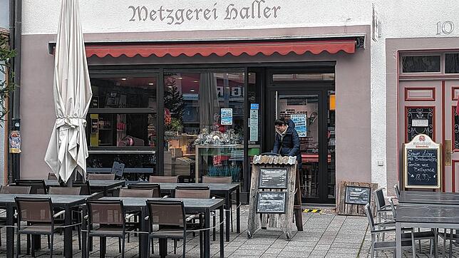 Die Metzgerei Haller in der Villinger Oberen Straße. Nach Weihnachten wird die Filiale nicht mehr öffnen.