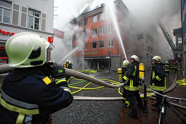 Bild 8: Der Altstadtbrand von 2010: Diese Bilder bleiben vielen Konstanzern im Gedächtnis