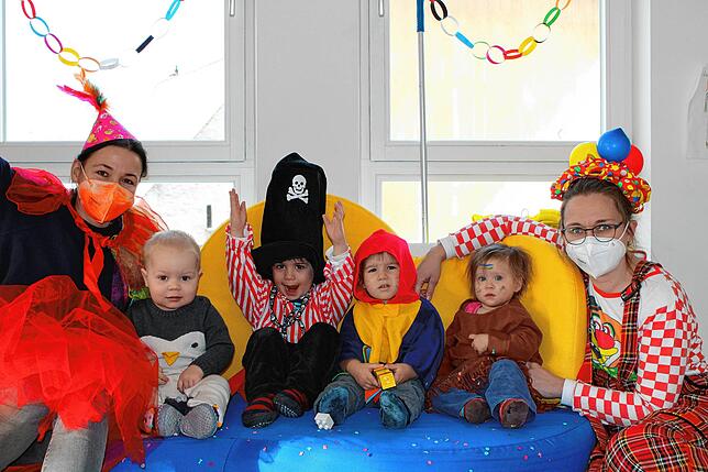 Bild 9: Hier gibt es Eindrücke vom Schmotzigen Donnerstag in den Überlinger Kindergärten
