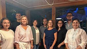 Die wiedergewählten und neuen Mitglieder des Gewerbekreises nach den Teilwahlen (von links): Laura Gamp, Simon Frommherz, Stephanie ...