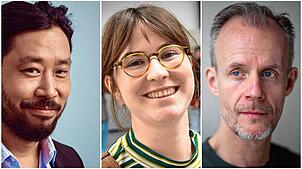 Ill-Young Kim (von links), Ika Sperling und Max Uthoff treten in der Region auf.
