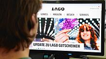 Auf der Website des Lagos werden Kunden über die neue Regelung der Gutscheine informiert.