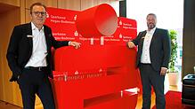 Die zwei neuen Sparkassenchefs: Vorstandsvorsitzender Jens Heinert (links) und Michael Stelzer, neues Vorstandsmitglied.