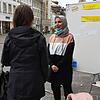 Beim Aktionstag zusammen.wachsen wurden Passanten in Waldshut eingeladen, mit Frauen mit Migrationshintergrund ins Gespräch zu kommen.