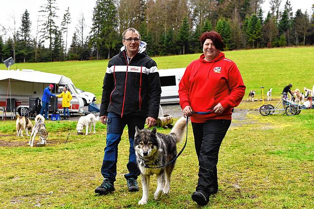 André Bobek und Isa Heitz beim Camp in Todtmoos.