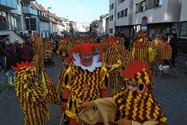 Bild 25: Bilder vom Narrensprung der Narrenzunft Seegockel in Friedrichshafen (3/3)