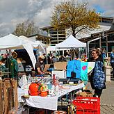 Rund 50 Standbetreiber hatten beim 3. Walder Flohmarkt ihre Stände aufgeschlagen.