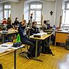Pandemiestufe drei: Auch in Villingen gilt seit gestern die Maskenpflicht in weiterführenden Schulen &ndash; so wie in dieser siebten ...