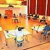 Ein ganzer Saal in der Uhrmacher-Ketterer-Halle Schönwald wird für die Gemeinderatssitzung benötigt.