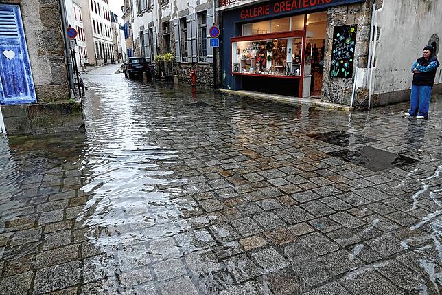 Der Atlantik drang tief in die Stadt hinein.