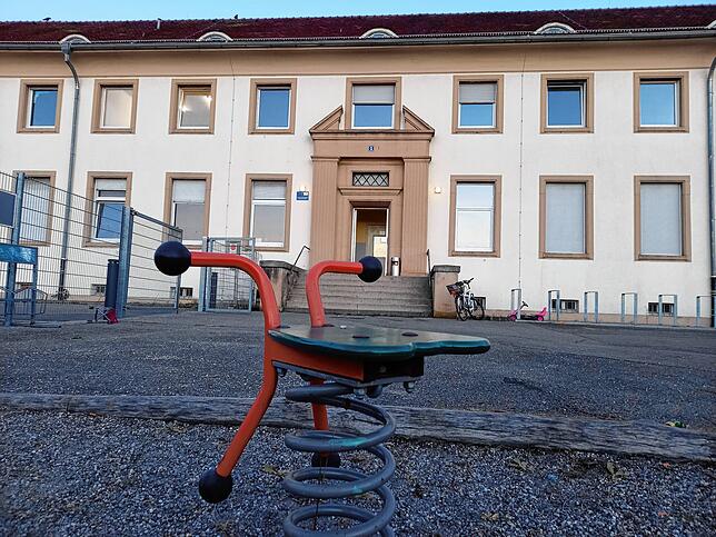 Eine von zwei Reservekapazitäten: Die Flüchtlingsunterkunft in der Güterstraße 1 in Singen. Sie wurde vor der Ukraine-Krise reaktiviert.