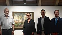 „Zu kurz“ lautet der Titel der Ausstellung mit Gemälden von Karl Bartels, die Günter Hoffmann, Margret Köpfer, Jürgen Glocker und ...
