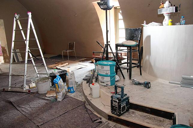 So sieht es aktuell im La Hacienda aus. Noch gibt es für die Handwerker viel zu tun.