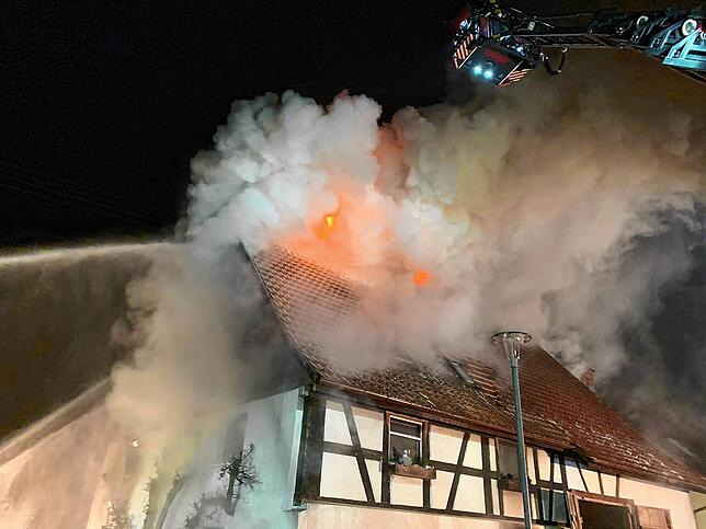 Großbrand in Brunnadern am 24. Januar: Bei dem tragischen Geschehen musste ein Todesopfer beklagt werden.