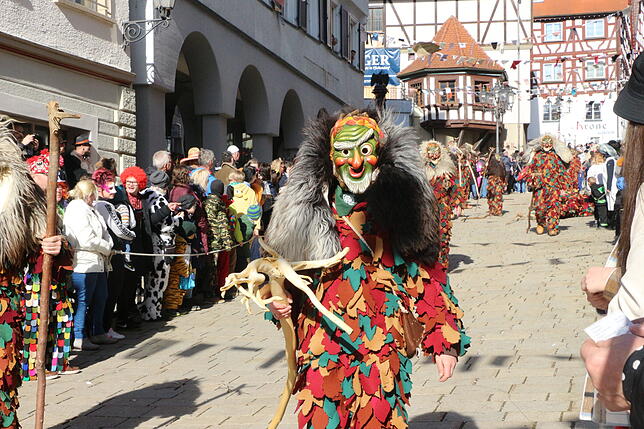 Wunderschön: Ein Schellenteufel aus Weil der Stadt.
