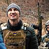 Wladimir Klitschko, ehemaliger ukrainischer Box-Profi, besucht einen Kontrollpunkt in der ukrainischen Hauptstadt Kiew.