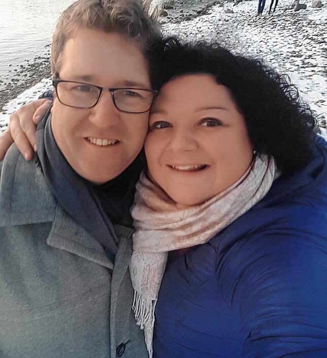 Martina Bauer-Gallati mit ihrem Mann Michael Gallati.