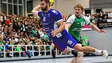 Mika Ante Komin (rechts) und der TV Ehingen wollen nach der Derbyniederlage gegen den am Wochenende spielfreien TuS Steißlingen (Niklas ...