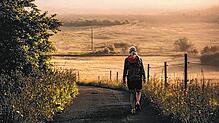 Eine Wanderin ist im frühherbstlichen Hotzenwald unterwegs. Über 91 Kilometer und sechs Etappen will der SÄK-Hotzen-Trek jetzt die ...