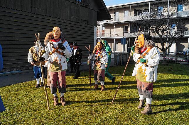 Bild 12: Bilder vom Frickinger Narrenbaumstellen