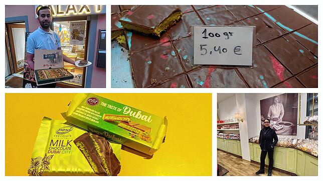 Auf der Suche nach dem Internet-Hype Dubai-Schokolade in Konstanz: Drei Varianten hat der SÜDKURIER-Hincooker gefunden. Nicht in jeder ...