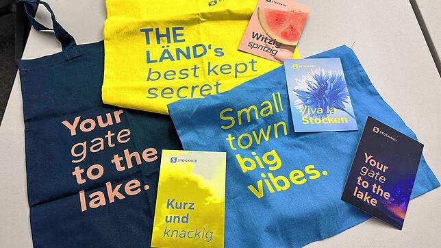 Diese vier neuen Farben und Sprüche repräsentieren gemeinsam mit dem neuen Logo die Stadt Stockach.