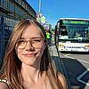 Geschafft: SÜDKRIER-Reporterin Sabrina Morenz ist mit dem Schienenersatzverkehr morgens von Radolfzell nach Singen gefahren.