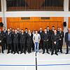 Geehrte und beförderte Kameraden (hinten v.l.): Josef Marco, Thomas Josef, Edwin Klöckler, David Imhäuser, Franziska Steinhauser, Sascha ...