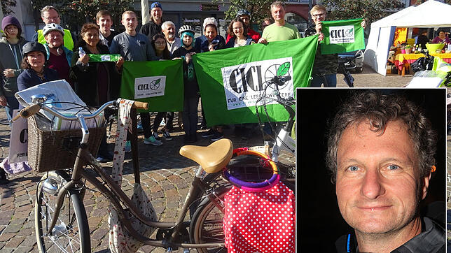 Norbert Wannenmacher und die Konstanzer Gruppe Ciclo wollen sich dafür einsetzen, dass Konstanz eine echte Radstadt wird.