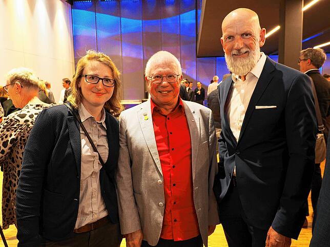 Michelle Lange, Ekkehard Greis und Norbert Reuter, Geschäftsführer der Stadtwerke Konstanz.