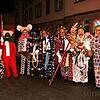 Gruppenbild der Zünfte aus Rottweil, Elzach, Überlingen und Oberndorf, die den Viererbund bilden.