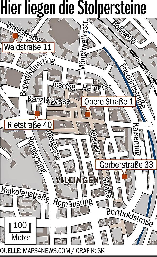 Bild 7: Nach Jahrzehnten des Wartens und Kämpfens: So wurden die ersten Stolpersteine in VS verlegt