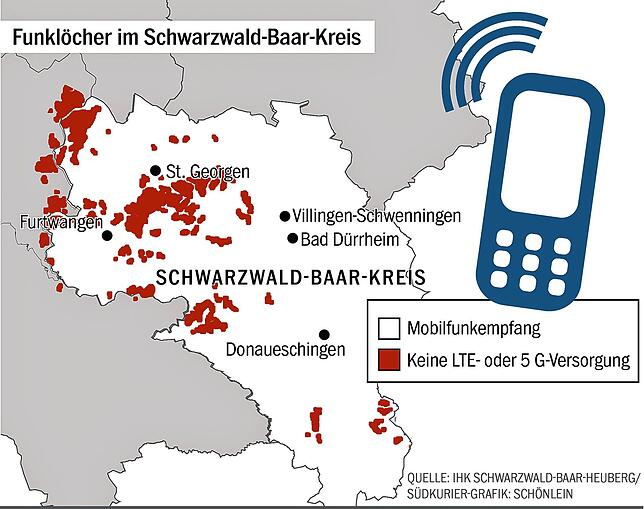 Bild 2: Schrecklich viele Funklöcher im Schwarzwald: Wie stark leidet Wirtschaft und Tourismus darunter?