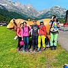 Bild vor idyllischer Bergkulisse: Am 9. Juni ging es für die Kletterfreunde nach Engelberg in die Schweiz zu zwei Klettersteigen: den ...