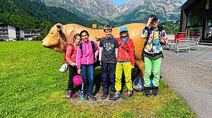Bild vor idyllischer Bergkulisse: Am 9. Juni ging es für die Kletterfreunde nach Engelberg in die Schweiz zu zwei Klettersteigen: den ...