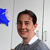 Schwester Rebecca Schweizer leitet die Kita. Sie hat geöffnet.