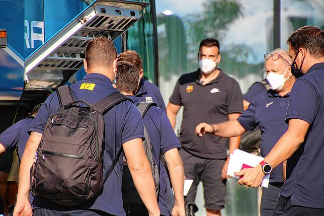 Bild 9: Piqué, Busquets, Griezmann und Co. &ndash; der FC Barcelona ist da! So verlief die Ankunft der Fußballstars in Donaueschingen