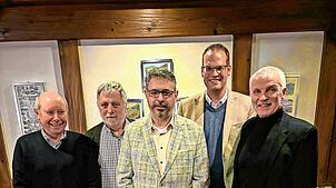 Engagieren sich für die CDU (von links): Lothar Hoch (Schatzmeister), Bernhard Dold (Vorsitzender CDU-Ortsverband Nußbach), Georg ...