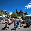 Der Straßenmarkt im vergangenen Jahr. Auch in diesem Jahr wird die Goethestraße am 24. Juni wieder ein Teil davon sein. Für die ...