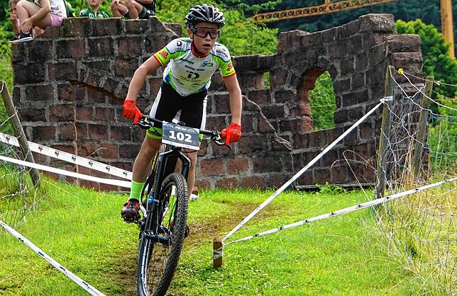 Dritter: Der Bad Säckinger Nick Urich beim Schwarzwälder MTB-Cup in Münstertal.