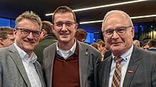 Beim Neujahrsempfang der Industrie- und Handelskammer (IHK) Hochrhein-Bodensee waren sie diesmal nur Gäste, nicht Mitveranstalter: Links ...