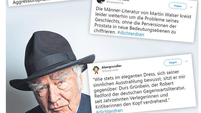 Auch Martin Walser nehmen die Autorinnen aufs Korn.