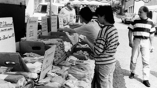 Vor knapp 30 Jahren entstand dieses Bild, die Nachfrage der Kunden war damals noch besser, bröckelte aber immer mehr ab.