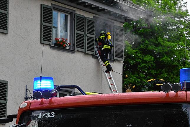 Bild 1: Bilder der Hauptübung der Freiwilligen Feuerwehr Markdorf – Teil 1