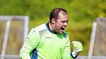 Kirchen-Hausens Torhüter Fabian Stihl erwartet mit seinem Team den FC Löffingen.