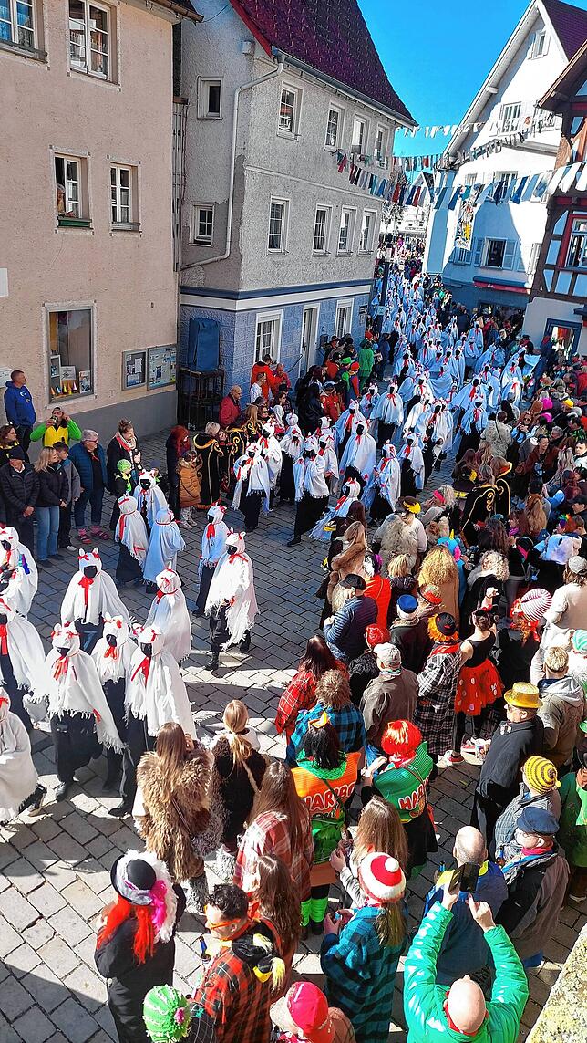 Bild 13: "Komm lass uns fröhlich sein" - Rosenmontag in Meßkirch 2025