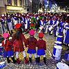 Fasnetsuche der Glonkis vor dem Bickentor.