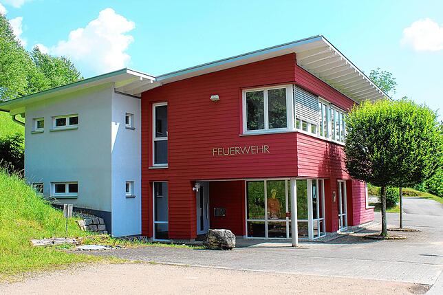 Das Haus der Feuerwehr.